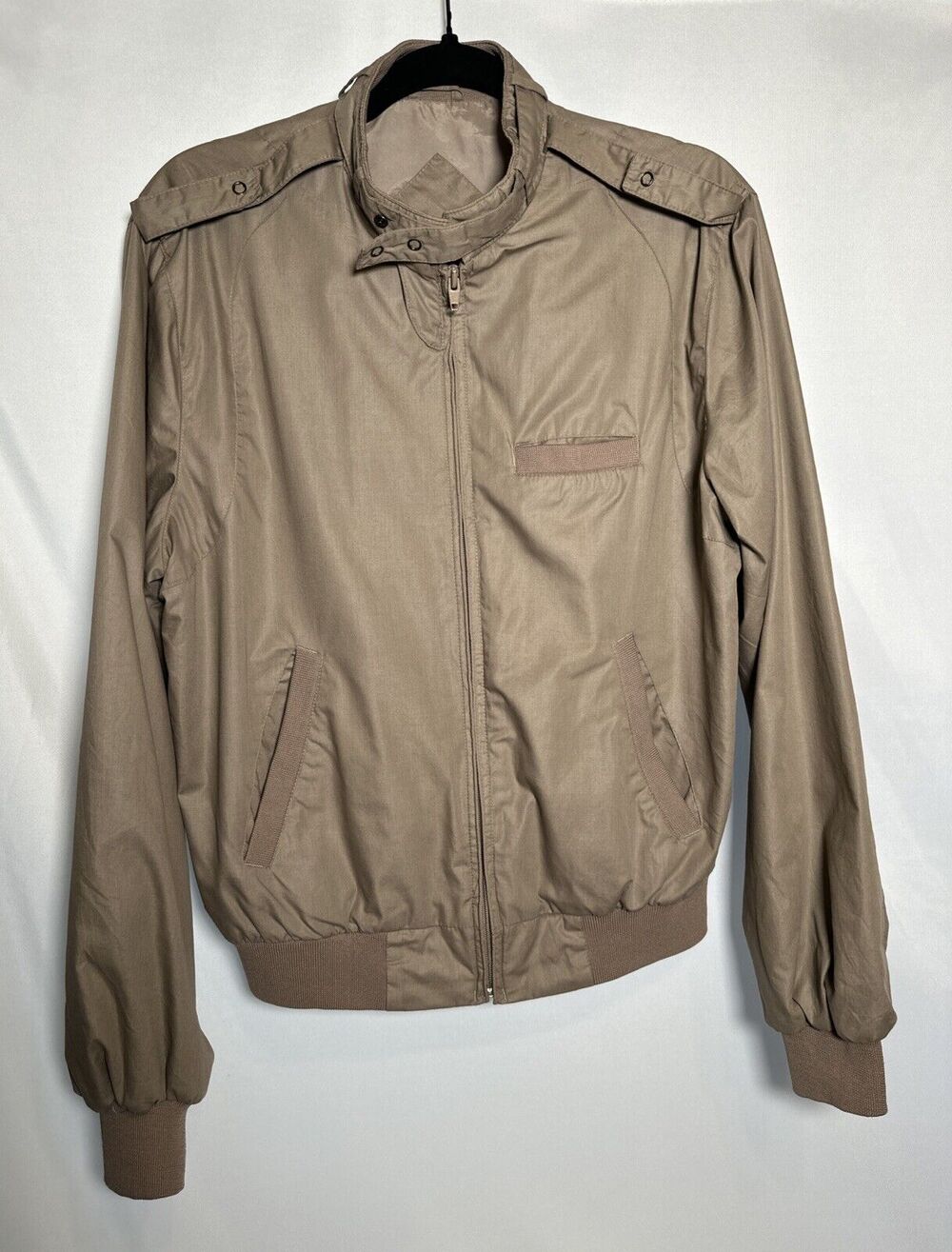 VTG 80’s Peter England Brown Zipper Jacket Size Medium